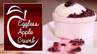 Eggless Apple Crumb  Easy Apple Pie Dessert Version ∣ Meghnas Food Magic [upl. by Raffaj]