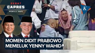 Momen Didit Prabowo Bersimpuh dan Peluk Yenny Wahid Saat Jeda Debat Pilpres 2024 [upl. by Yahiya563]