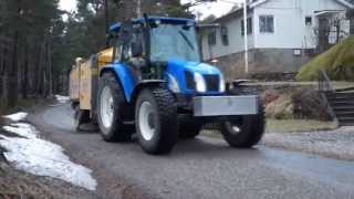 New Holland TL90A amp Broddway Wasa 300  Sweeping  HD [upl. by Bergwall]