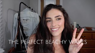 The best summer beachy wave hair tutorial [upl. by Luapleahcim82]