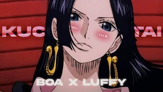 4k boa Hancock x luffy ftkuchhi mittai song💞  boa hancock edit onepiece [upl. by Mozza]