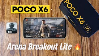 Arena Breakout Lite Gaming Review  POCO X6  Battery [upl. by Mignon]