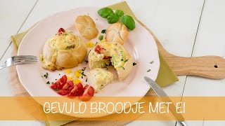 GEVULD BROODJE MET EI UIT DE OVEN [upl. by Nytsud]