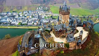 Gothic Castle on a Hill over Wine Town Cochem [upl. by Ffoeg607]