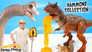 Jurassic World Hammond Collection Carnotaurus amp Brachiosaurus Dinosaur Figures Review [upl. by Adleme]