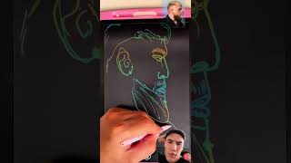 Drawing a Jack Paul drawtutorial miketyson [upl. by Arannahs]