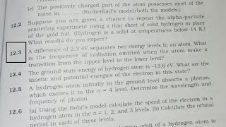 A difference of 23 electron volt separates two energy level in an atom [upl. by Aholla162]