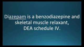 How to pronounce diazepam Valium Memorizing Pharmacology Flashcard [upl. by Eglanteen]