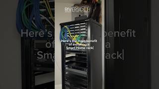 Smart home racks keep audio visual equipment access simple smarthome homeautomation luxury [upl. by Cann]