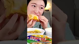 AmiAmi mukbang Cup noodles 232 shorts [upl. by Enyrhtac]