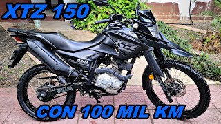 YAMAHA XTZ 150 CON 100 MIL KILÓMETROS RECORRIDOS ESTO DIJO EL DUEÑO [upl. by Ajnin372]