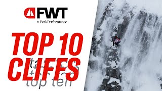 Top 10 Cliffs of the 2024 Freeride World Tour [upl. by Adnulahs]