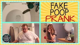 FAKE POOP PRANK  OUR FIRST OFFICIAL PRANK [upl. by Cacie]