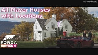 Forza Horizon 4  All Player Houses with Locations [upl. by Perusse]