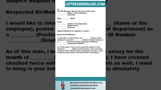 Letter to Employer for Not Paying Salary [upl. by Ladonna]