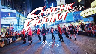 KPOP IN PUBLIC NYC  TIMES SQUARE Stray Kids 스트레이 키즈 CHK CHK BOOM Dance Cover by OFFBRND [upl. by Willtrude751]