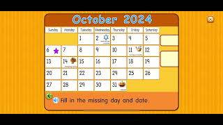 Starfall Calendar October 6 2024 [upl. by Britney329]