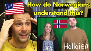 American Reacts to Bergen Dialect [upl. by Higginbotham]