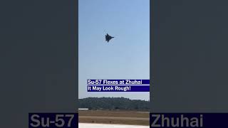 Su57 Incredible Aerobatics at Zhuhai Russias Stealth Fighter in Action [upl. by Juster918]