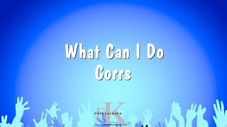 What Can I Do  Corrs Karaoke Version [upl. by Lodie]