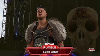 Roman Reigns Vs King Corbin Falls Count Anywhere  WWE Royal Rumble 2020 [upl. by Feil]