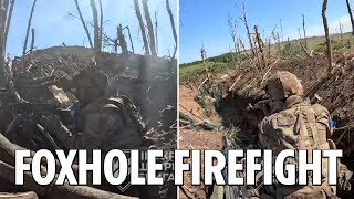 Fearless Ukrainian troops exchange volleys of fire with Putins forces in brutal trench battle [upl. by Samp]