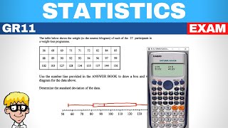 Statistics Grade 11 Exam Question [upl. by Syck]