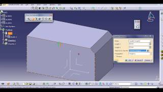 CHAMFER CATIA V5 [upl. by Vanna]