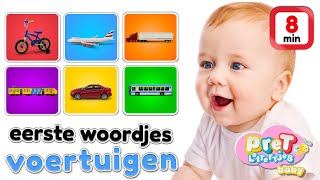 Woordjes leren • VOERTUIGEN • Baby tv Nederlandse baby filmpjes [upl. by Warms505]