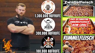 Wer macht das beste Zwiebelfleisch vom Grill Klausgrillt vs TheBBQBear01 vs 030BBQ [upl. by Atokad]