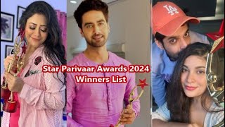 Star Parivaar Awards 2024 Winners List Anupama Ghum Hai Kisikey Pyaar Mein Janak Cast Wins BIG [upl. by Fabian]