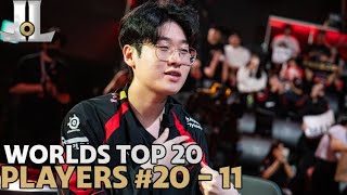 Worlds2024 Top 20 Player Rankings Part One 20  11 [upl. by Chor]