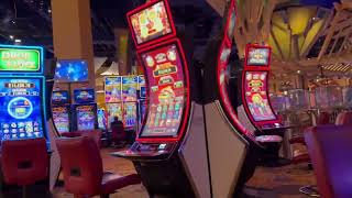 SLOT TOUR Mohegan Sun casino features of thousands of slot machines Lets check them out [upl. by Antonius]