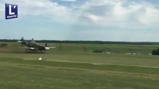 11062017  Spitfire  FAZJS  Longuyon  Villette Airport LFGS  France  Plane crash [upl. by Isied]