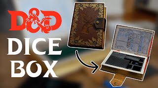 Making a BOOK DampD DICE BOX [upl. by Cirnek]