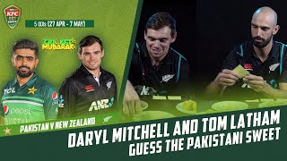 Daryl Mitchell and Tom Latham guess the Pakistani sweet 🍮  PCB  M2B2T [upl. by Juetta234]