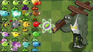 PvZ 2 Challenge  All Plants Level 1 POWERUP vs Gargantuar Zombie  Who Will Win [upl. by Trish]