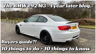 BMW E92 M3 review one year later  Modifications Upgrades  8600rpm flat out in action [upl. by Moazami547]