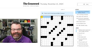 Learning Crossword Week 28  NYT Crossword Thursday Nov 21st 2024 [upl. by Anailli504]