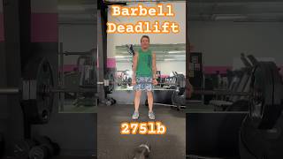 Barbell Deadlift  275lbs  34 years old fitness deadlift powerlifting fitnessmotivation fyp [upl. by Jo-Anne109]