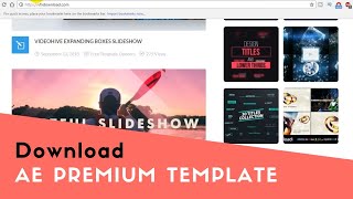 ALTERNATIVE Download After Effect Template Premium Gratis [upl. by Sucramrej179]