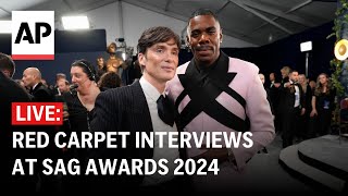 SAG Awards 2024 LIVE Interviews from the red carpet [upl. by Robert53]