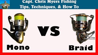 When to Fish Mono Braid or Fluorocarbon Fishing Line Options Today [upl. by Eads755]