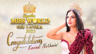 Siyatha Miss World Sri Lanka 2023  Grand Finale  Siyatha TV [upl. by Lisabet]