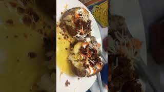 Loaded Baked Potato’s With Roasted Garlic Butter Sauce😌 [upl. by Roos]