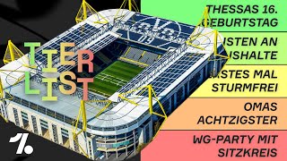 Wir ranken BundesligaStadien  TEIL 1 OneFootball Tierlist [upl. by Veronica]