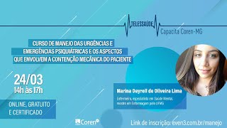 Curso de Manejo das urgências e emergências psiquiátricas [upl. by Judie]