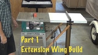 Extend Rip Capacity from 12quot to 40quot  Extension Wing Build 1 OF 2 diy step by step Table saw [upl. by Nodroj]