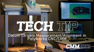 Datum Targets MeasurementAlignment in Polyworks CNCCMM  CMMXYZ Tech Tips [upl. by Henriques]