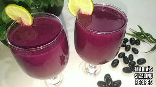 Simple Black Currant Juice Recipe  Refreshing Summer DrinksFruit Juice Marias sizzling recipes [upl. by Branch]